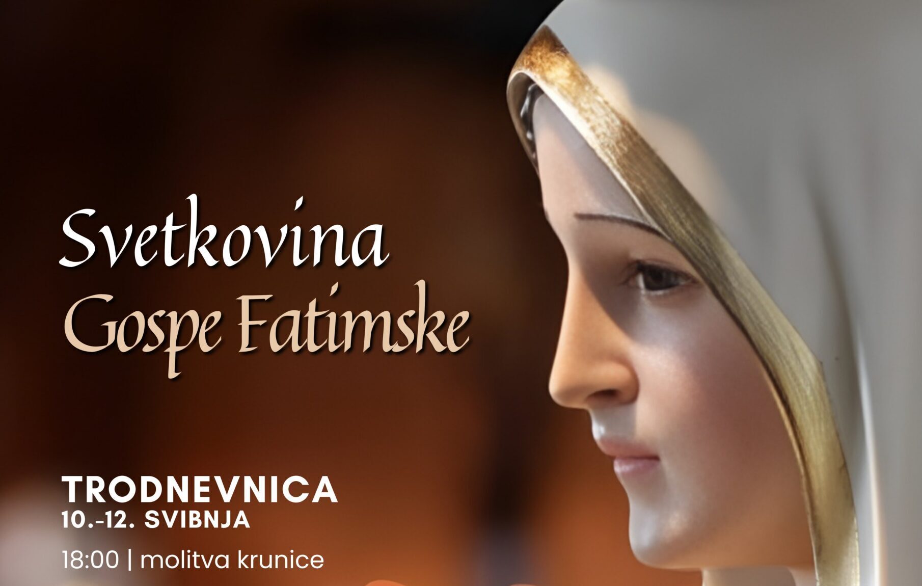 Poziv na proslavu svetkovine Gospe Fatimske